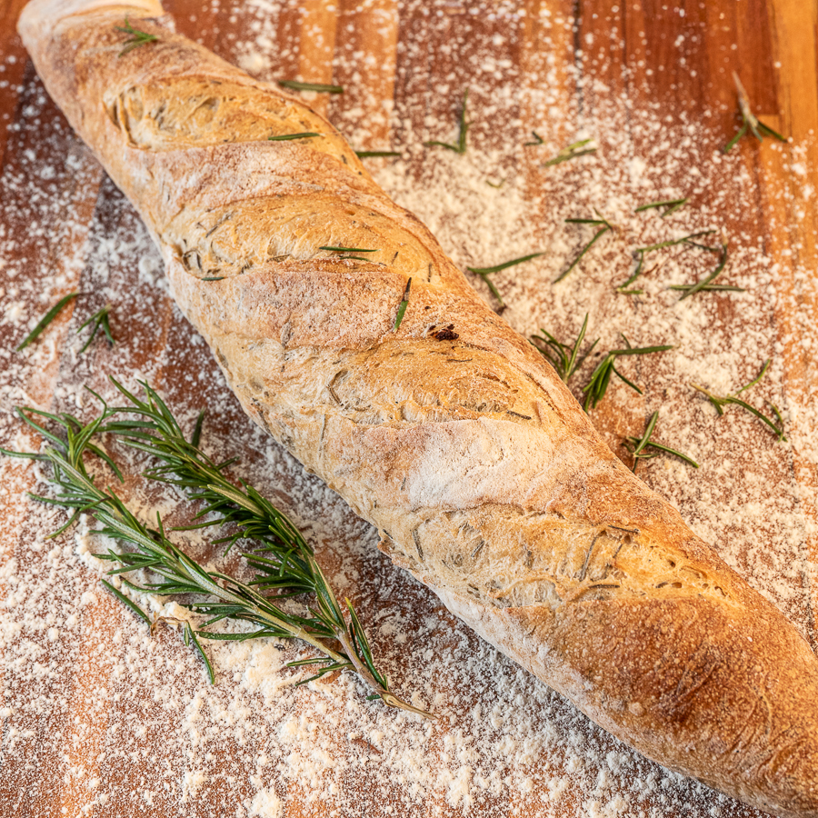 Baguette Grâu: Romero Fresco y Flor de Sal (18h)