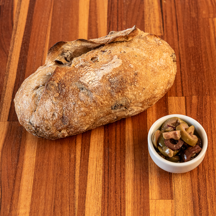 Mini Pan de Aceitunas Grâu: Sourdough y Mix Mediterráneo